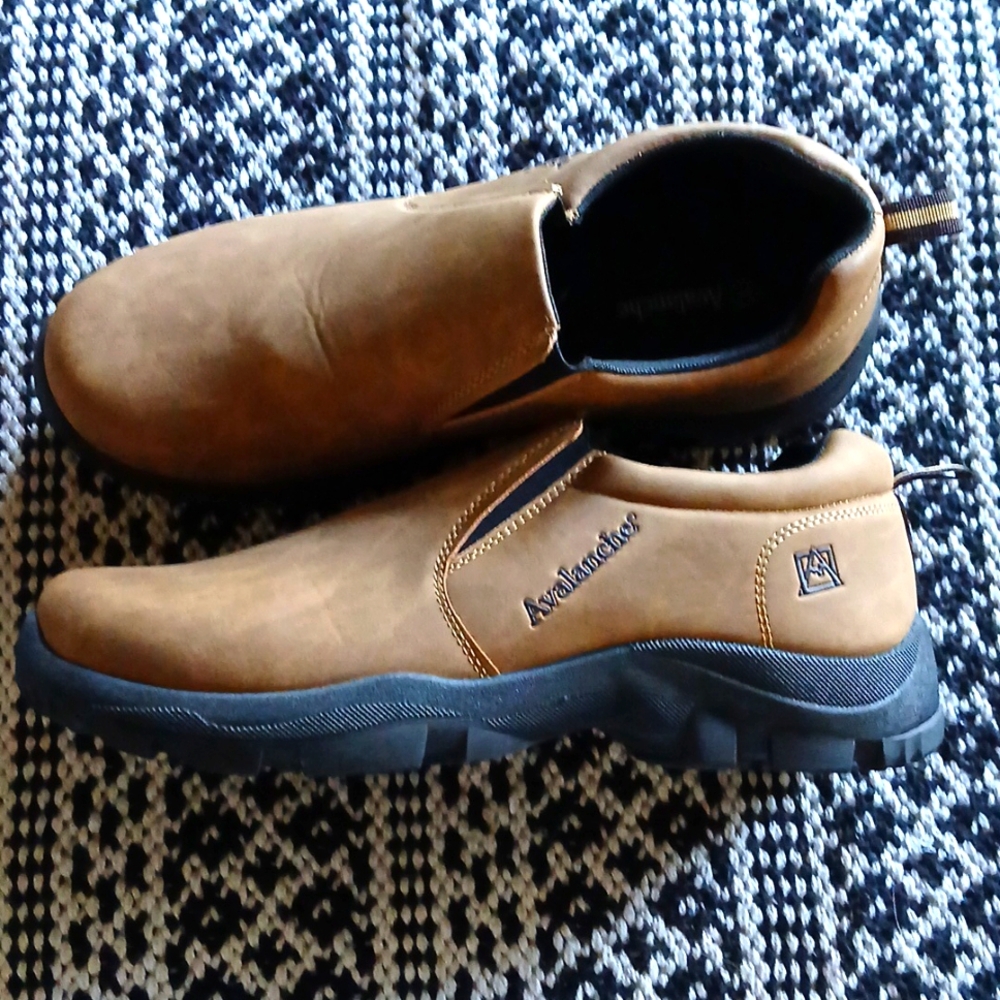 Brown Avalanche Slip On Shoes Never Worn